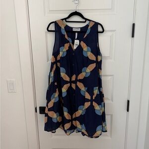 Apiece Apart Rosarito Cotton & Silk Dress. NWT